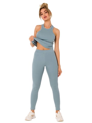 made of emotion Leggings in Hellblau