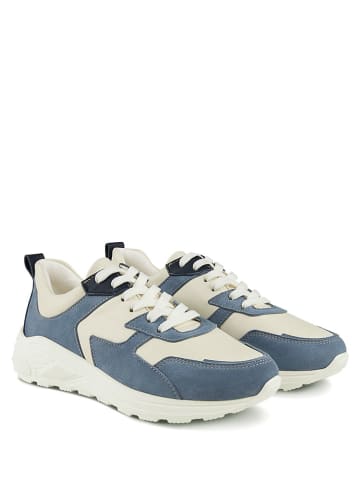 LaShoe Leren sneakers "Chunky" blauw