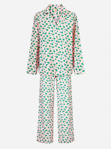 Becksöndergaard Pyjama "Amapola" lichtroze/groen