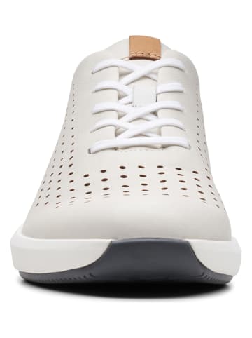 Clarks Leder-Sneakers in Weiß