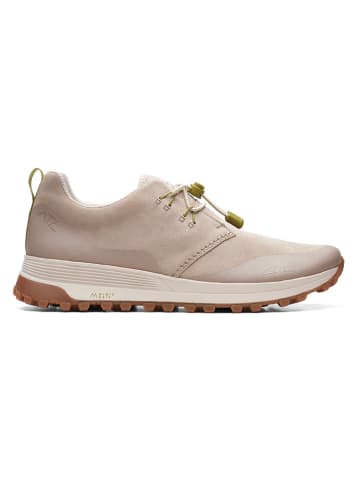 Clarks Leder-Sneakers in Beige