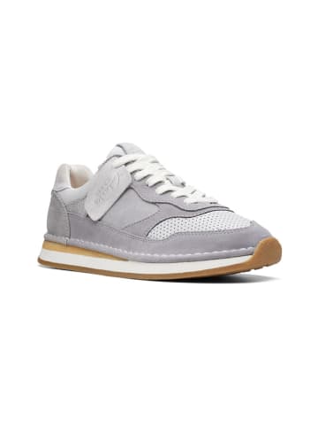 Clarks Leder-Sneakers in Grau