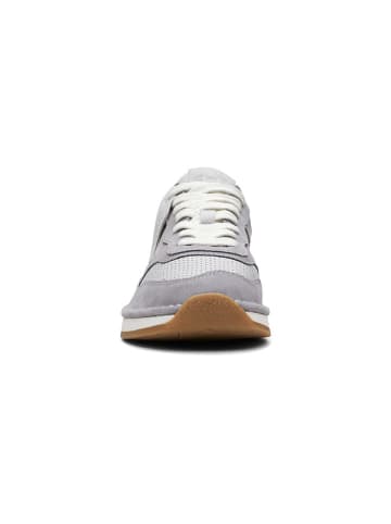 Clarks Leder-Sneakers in Grau