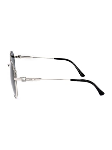 Jimmy Choo Damskie okulary przeciwsłoneczne w kolorze srebrnym