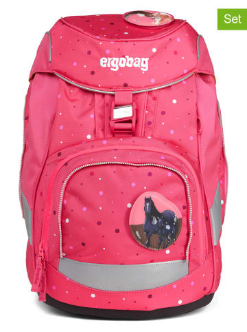 Ergobag 5-delige schooltasset "Vakantie" roze