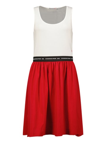 Canadian Peak Sukienka "Jodieak" w kolorze biało-czerwonym