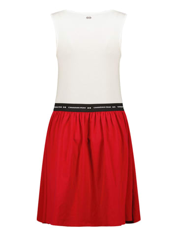 Canadian Peak Sukienka "Jodieak" w kolorze biało-czerwonym