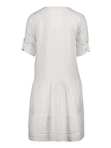 CARTOON Leinen-Kleid in Weiß