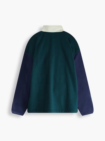 Levi´s Fleece trui donkergroen/donkerblauw