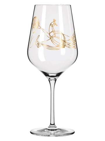 RITZENHOFF 2-delige set: rodewijnglazen "Legendarisch goud" - 570 ml