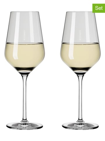 RITZENHOFF 2er-Set: Weißweingläser "Fjordlicht" in Grau - 380 ml