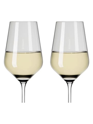 RITZENHOFF 2er-Set: Weißweingläser "Fjordlicht" in Grau - 380 ml