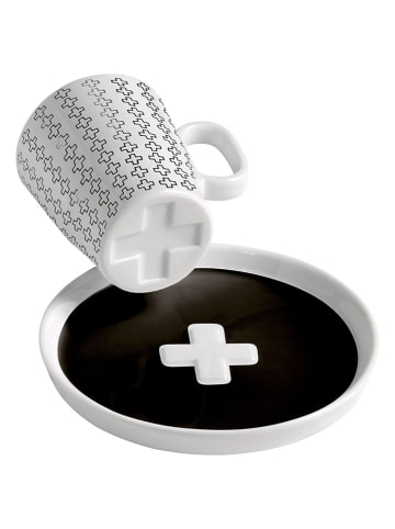 RITZENHOFF Espressotasse "Genussklasse - C. Kordes" in Weiß/ Schwarz - 97 ml