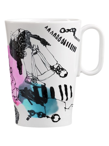 RITZENHOFF Kaffeetasse "Genussklasse - L. Kühnertová" in Weiß/ Bunt - 335 ml