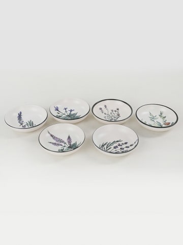Hermia 6-delige set: sauskommen wit - Ø 13 cm