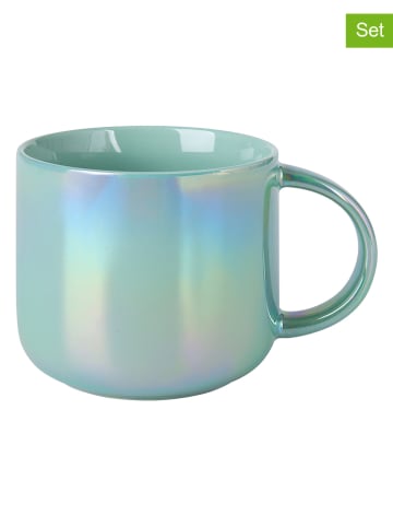Maxwell & Williams 6-delige set: mokken "Luxe" groen - 440 ml