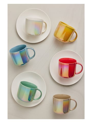 Maxwell & Williams 6-delige set: mokken "Luxe" groen - 440 ml