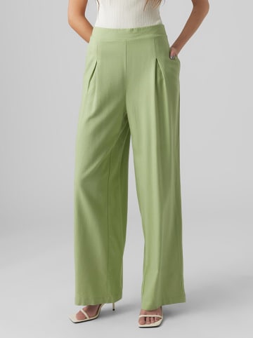 Vero Moda Spodnie "Mymilo" w kolorze jasnozielonym