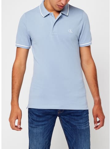 Calvin Klein Koszulka polo w kolorze błękitnym