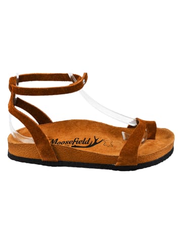 Moosefield Skórzane sandały w kolorze brązowym