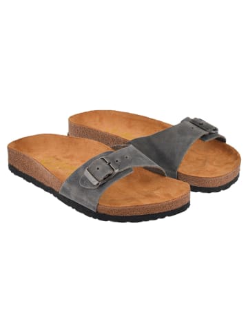 Moosefield Leren slippers grijs