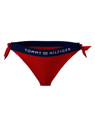 Tommy Hilfiger Bikini-Hose in Rot/ Dunkelblau