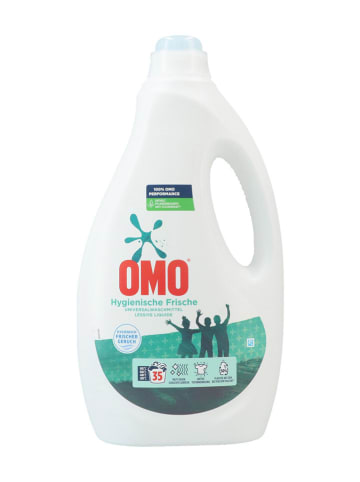 omo Flüssigwaschmittel "Hygiene Frische", 1,75 l