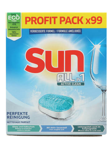 Sun Spülmaschinentabs "Active Clean Regular", 1733 g