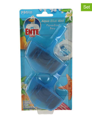 WC Ente 12-Set: WC-Steine "Aqua Blue Paradise Bay",12 x 2 Stück ( 2x 40 g)