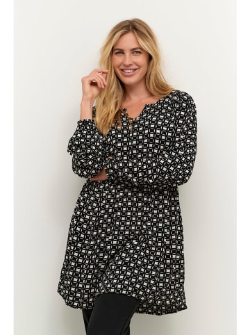 Kaffe Tuniek "Nilia" zwart/crème