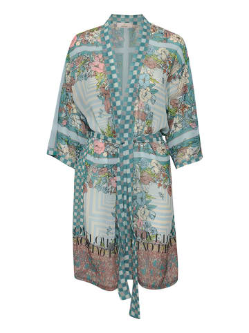 Cream Kimono "Danica" turquoise