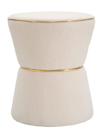 Mauro Ferretti Hocker in Creme - (H)52 x Ø 43 cm