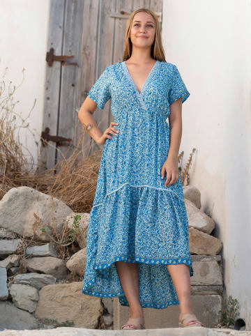 Isla Bonita by SIGRIS Kleid in Blau/ Bunt