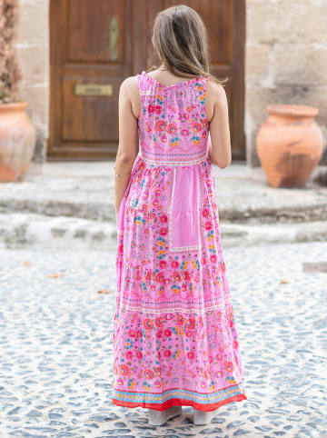 Isla Bonita by SIGRIS Sukienka w kolorze różowym ze wzorem