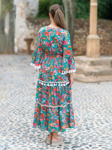 Isla Bonita by SIGRIS Jurk petrol/meerkleurig