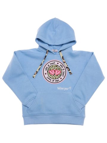 Zwillingsherz Hoodie "Kelly" in Hellblau