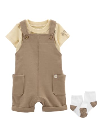 carter's 3tlg. Outfit in Khaki/ Gelb