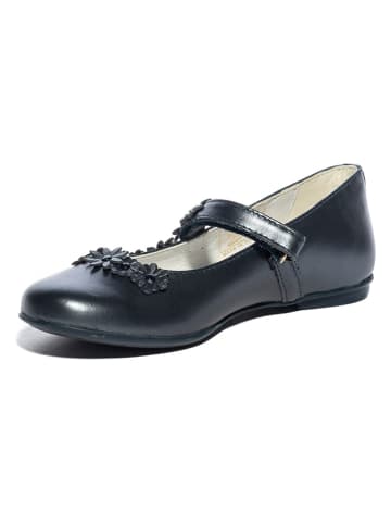 Primigi Leder-Spangenballerinas in Dunkelblau