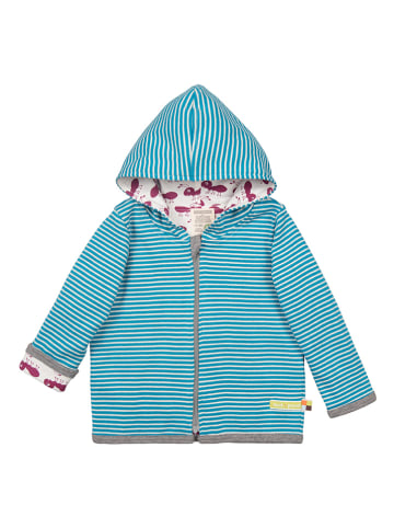 loud + proud Omkeerbaar vest lichtblauw/wit/paars