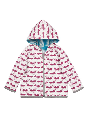 loud + proud Omkeerbaar vest lichtblauw/wit/paars