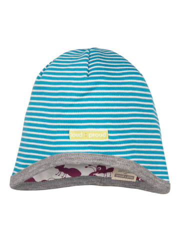 loud + proud Czapka dwustronna w kolorze fioletowo-błękitno-białym