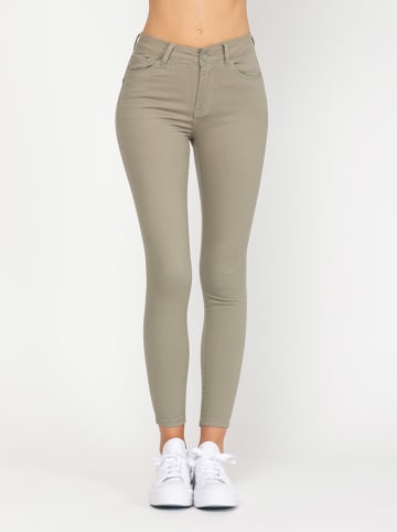 Tantra Dżinsy - Skinny fit - w kolorze khaki
