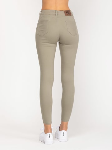 Tantra Dżinsy - Skinny fit - w kolorze khaki