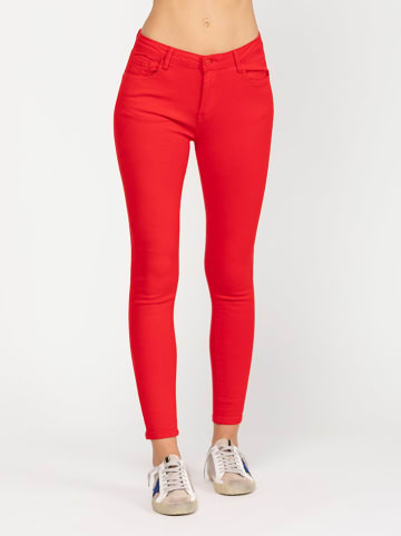 Tantra Dżinsy - Skinny fit - w kolorze czerwonym