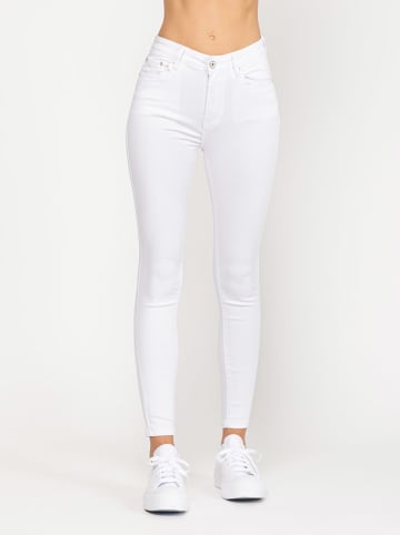 Tantra Dżinsy - Skinny fit - w kolorze białym