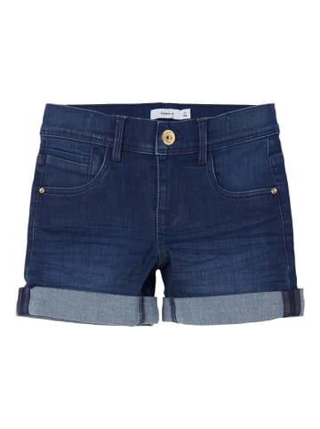 name it Jeans-Shorts in Dunkelblau