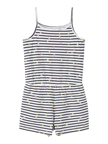 name it Jumpsuit wit/donkerblauw