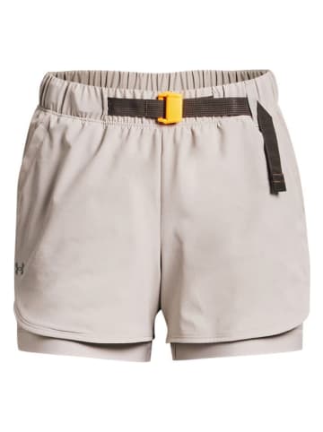 Under Armour 2in1-Trainingsshorts in Beige