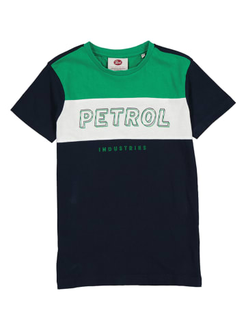 Petrol Shirt in Schwarz/ Grün