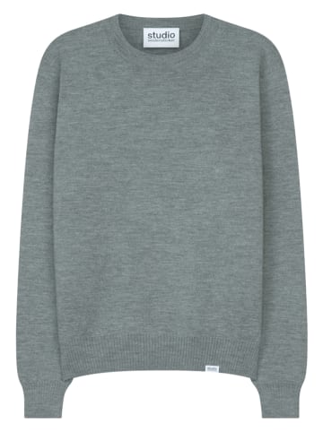 Seidensticker Woll-Pullover in Grau
